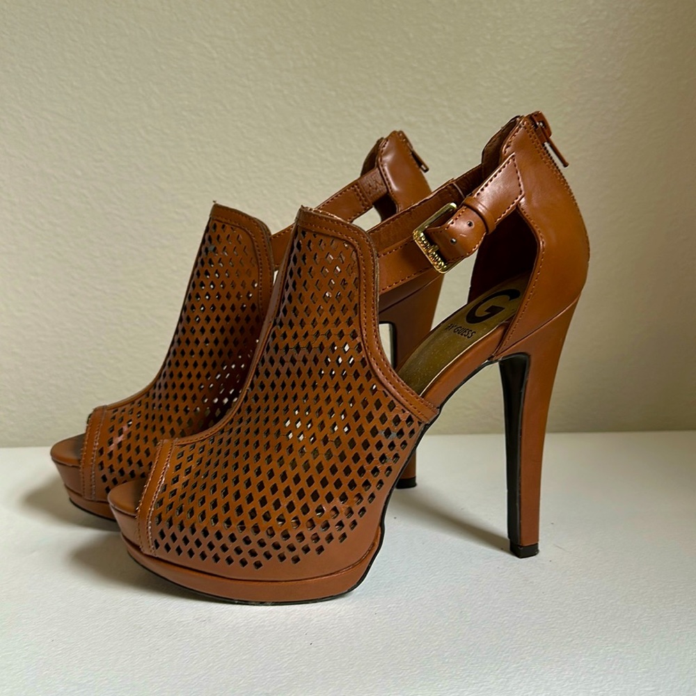 Guess Peekaboo 5” heel booties